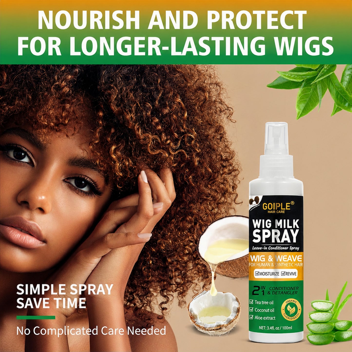 Gople Wig Milk Spray
