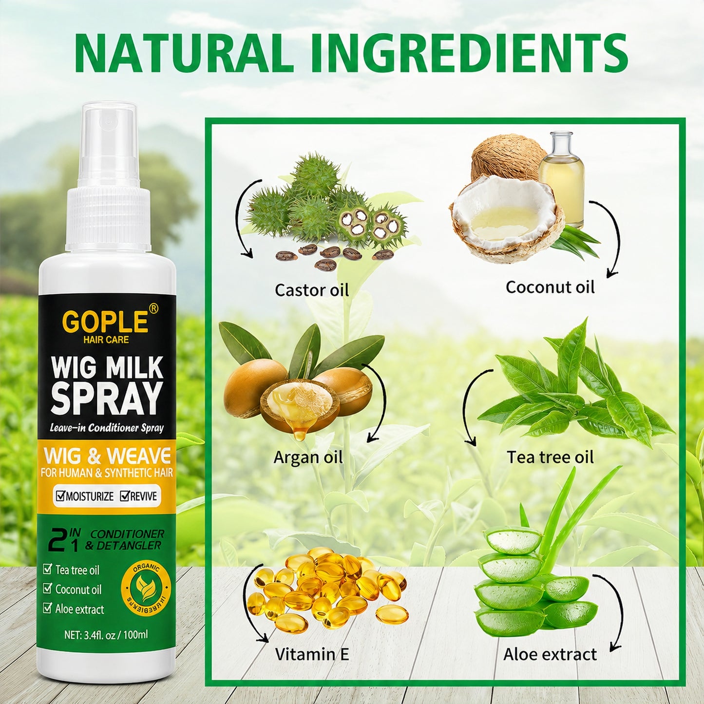 Gople Wig Milk Spray