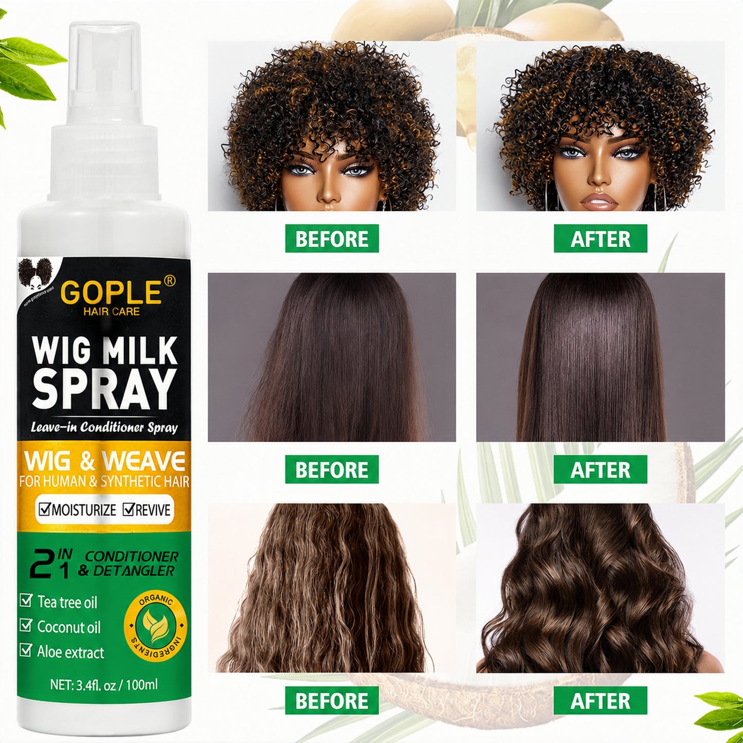 Gople Wig Milk Spray